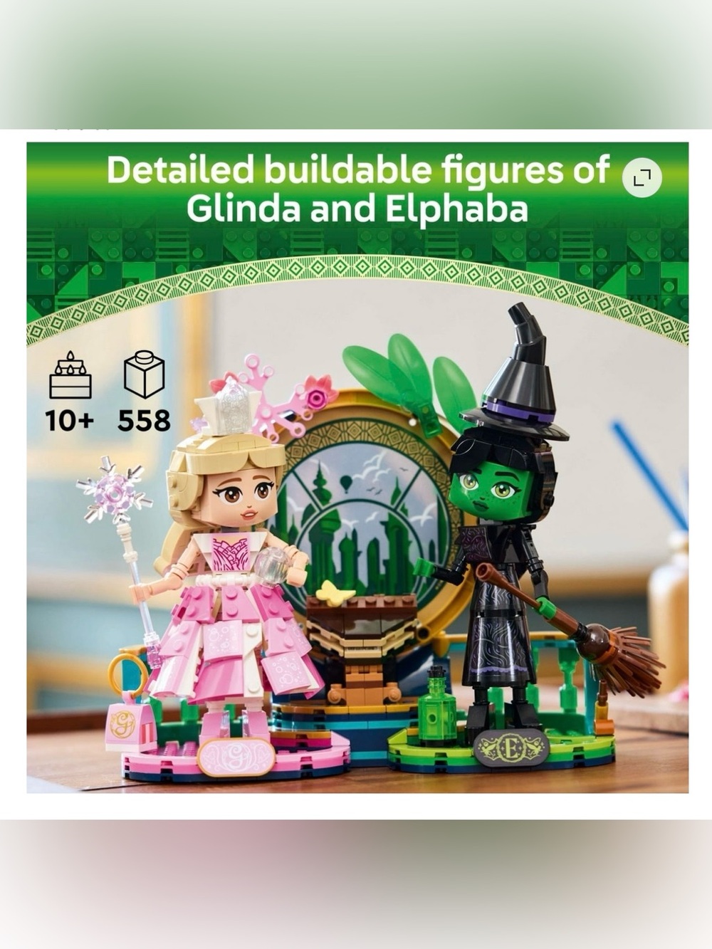 LEGO Wicked Elphaba & Glinda Figures Building Toy - Wicked Toy 558 pcs - Picture 3 of 8